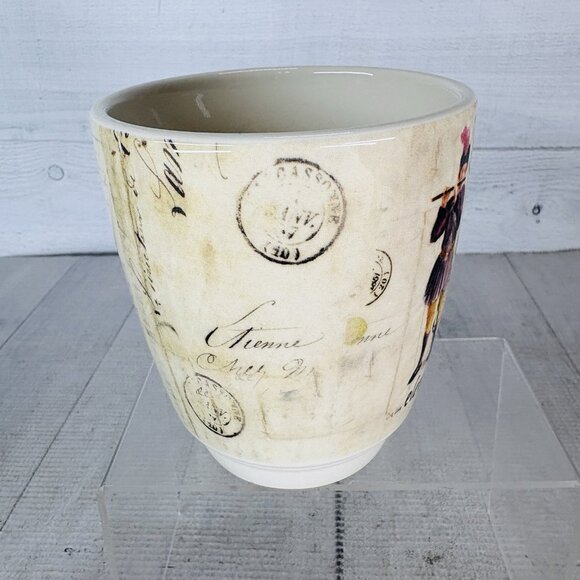 2010 Williams Sonoma 12 DAYS OF CHRISTMAS Multimotif Black Numbers 11/12 Cup Mug - Picture 3 of 15